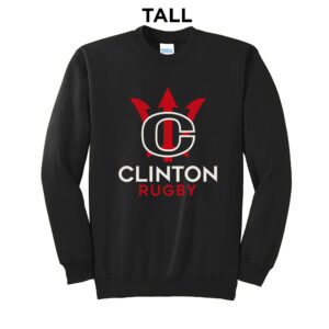 Clinton Rugby TALL Ultimate Crewneck Sweatshirts-Black