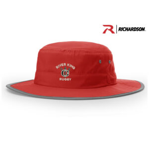 Clinton Rugby Richardson Wide Brim Sun Hat-Red