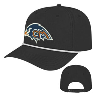 CM Soccer Athletic Rope Cap-Black/White