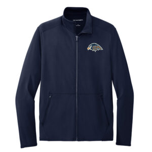 CM Soccer Port Authority Men Accord Stretch Fleece Full Zip-Navy