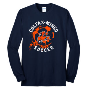 CM Soccer Unisex Long Sleeve Tee-Navy