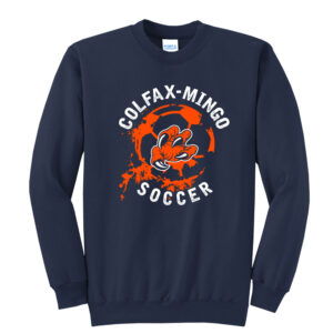CM Soccer Unisex Fleece Crewneck Sweatshirt-Navy