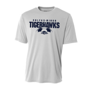 CM Soccer Adult Loose Fit Cooling Performance Tshirt  -Silver