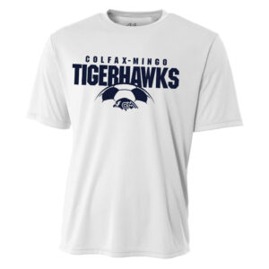 CM Soccer Adult Loose Fit Cooling Performance Tshirt  -White