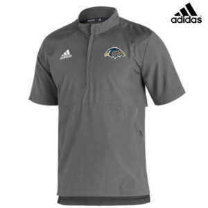 CM Soccer Adidas Sideline 21 woven Light Weight short sleeve 1/4 zip pullover-Grey Four (S, XL, 2x, 3x, 5x)