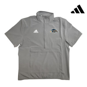 CM Soccer Adidas Coach Short Sleeve 1/2 zip woven pullver – Grey Four (S, M, L only)