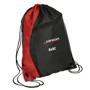 Clinton MS Track Field Port Authority Colorblock Cinch Pack-Red/Black