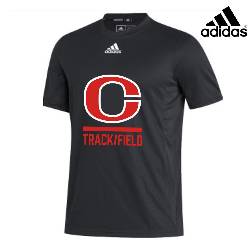 Clinton MS Track Field Adidas Men's Stadium Heat RDY Tee-BLACK