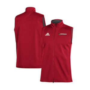 Clinton MS Track Field Adidas Game Mode Vest Men- Red/White (S, M, XL)