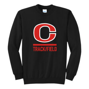 Clinton MS Track Field Unisex Fleece Crewneck Sweatshirt-Black
