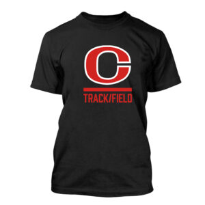 Clinton MS Track Field Unisex Short Sleeve Tee-Black