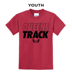 Clinton MS Track Field Youth Short Sleeve Tee-Red