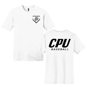 CPU Baseball Unisex premium Short Sleeve Tee-White