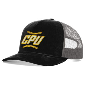 CPU Baseball Richardson Troutdale Corduroy Cap – Split Color-Black/Charcoal
