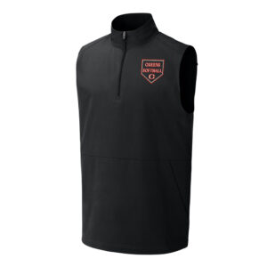 Queens Softball Sport-Tek Repeat 1/2-Zip Vest-Black
