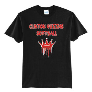 Queens Softball Unisex Short Sleeve Tee-Black
