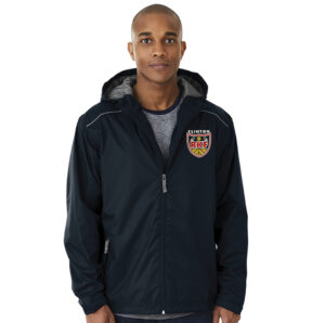 River King Soccer Charles River NOR’EASTER Watherproof jacket with hood-Black