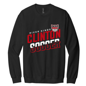 River King Soccer Gildan Unisex Softstyle Crewneck Sweatshirt-Black