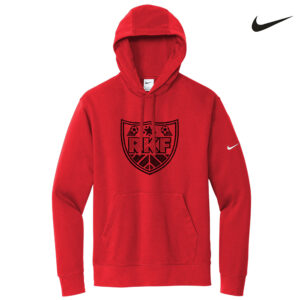 River King Soccer Nike Club Fleece Sleeve Swoosh Pullover Hoodie-Red