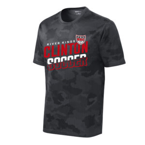 River King Soccer Sport-Tek CamoHex Tee Adult-Iron Grey