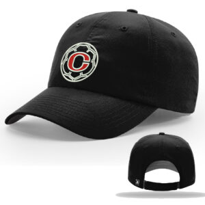 River Queen Soccer Richardson Unstructured R-Active Lite Adjustable Cap-Black