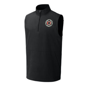 River Queen Soccer Sport-Tek Men Repeat 1/2-Zip Vest-Black