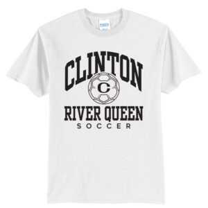 River Queen Soccer Unisex Short Sleeve Tee-White