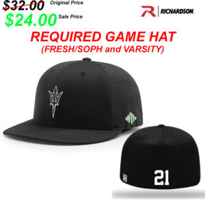 Clinton BB Player Gear Richardson Pro Lite FlexFit Cap-Black REQUIRED GAME HAT (FRESH/SOPH and VARSITY)