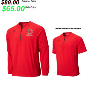 Clinton BB Player Gear Evoshield Long sleeve BP Jacket with removable sleeves – Scarlet