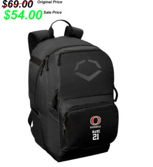 Clinton BB Player Gear Evoshiel SRZ1 Baseball Equipment backpack – BLACK