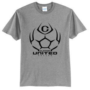 Clinton United Soccer Unisex Short Sleeve Tee-Athletic Heather