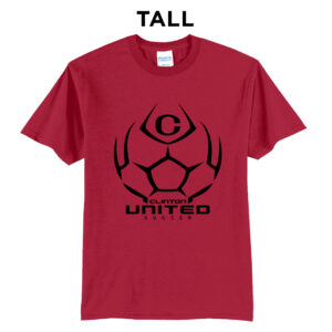 Clinton United Soccer Tal Short Sleeve Tee-Red