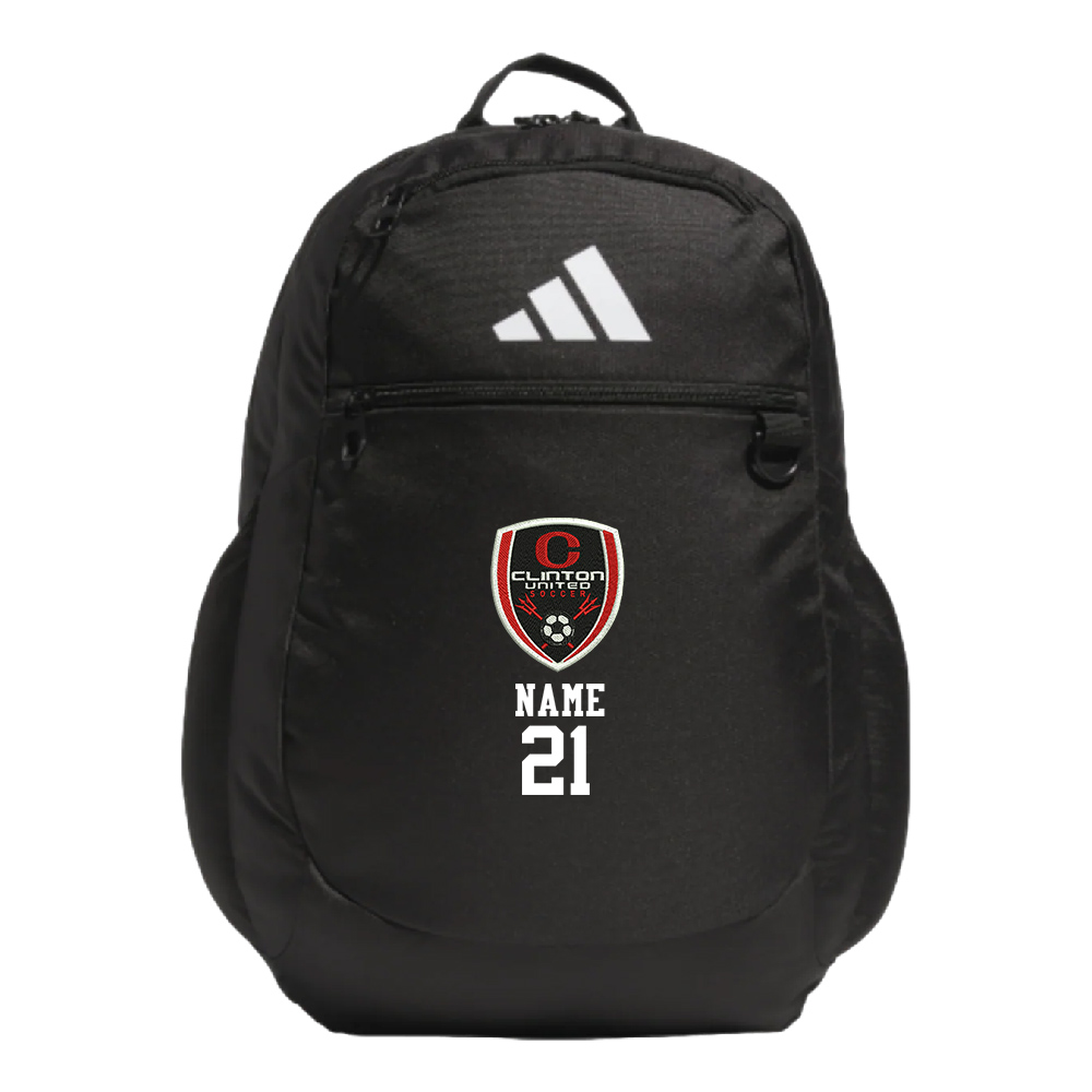 Clinton United Soccer Adidas Striker 3 Team Backpack- Black