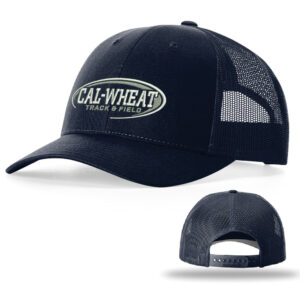 Cal Wheat Track Field Richardson Low Profile mesh back/snap back trucker Solid cap MD-LG (6 7/8 – 7 5/8)-Navy