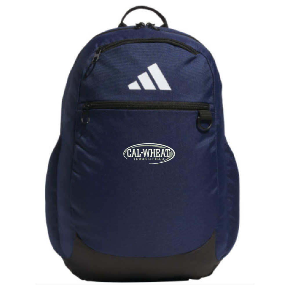Cal Wheat Track Field Adidas Striker 3 Team Backpack- NAVY BLUE