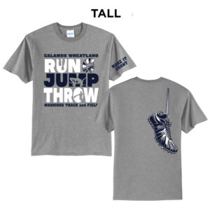 Cal Wheat Track Field Tall Short Sleeve Tee-Athletic heather