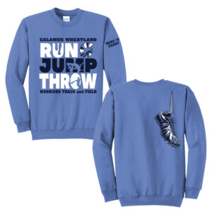 Cal Wheat Track Field Unisex Fleece Crewneck Sweatshirt-Carolina Blue