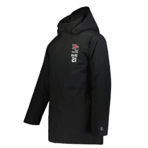 DC Girls Soccer Coat Weather Secure Parka Adult-Black
