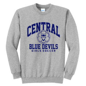 DC Girls Soccer Unisex Fleece Crewneck Sweatshirt-Athletic heather