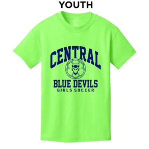 DC Girls Soccer Youth Short Sleeve Tee-Neon Green