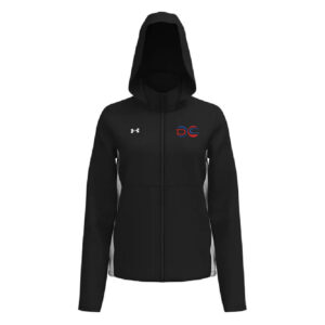 DC Tennis Under Armour Rival Stretch Woven Women’s Jacket-Black/White