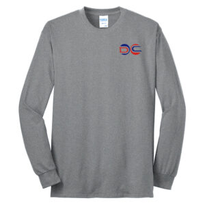 DC Tennis Unisex Cotton Long Sleeve Tee-Athletic Heather