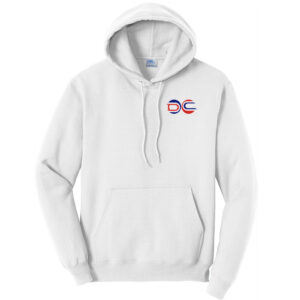 DC Tennis Unisex Fleece Hooded Sweatshirt-White