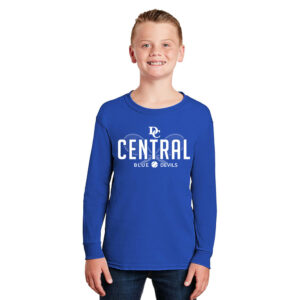 DC Tennis Youth Cotton Long Sleeve Tee-Royal
