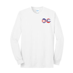 DC Tennis Unisex Cotton Long Sleeve Tee-White