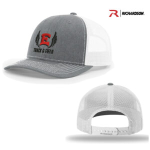 DM East Track Field Richardson Pro Mesh Adjustable Trucker Cap Split-Heather Grey/White