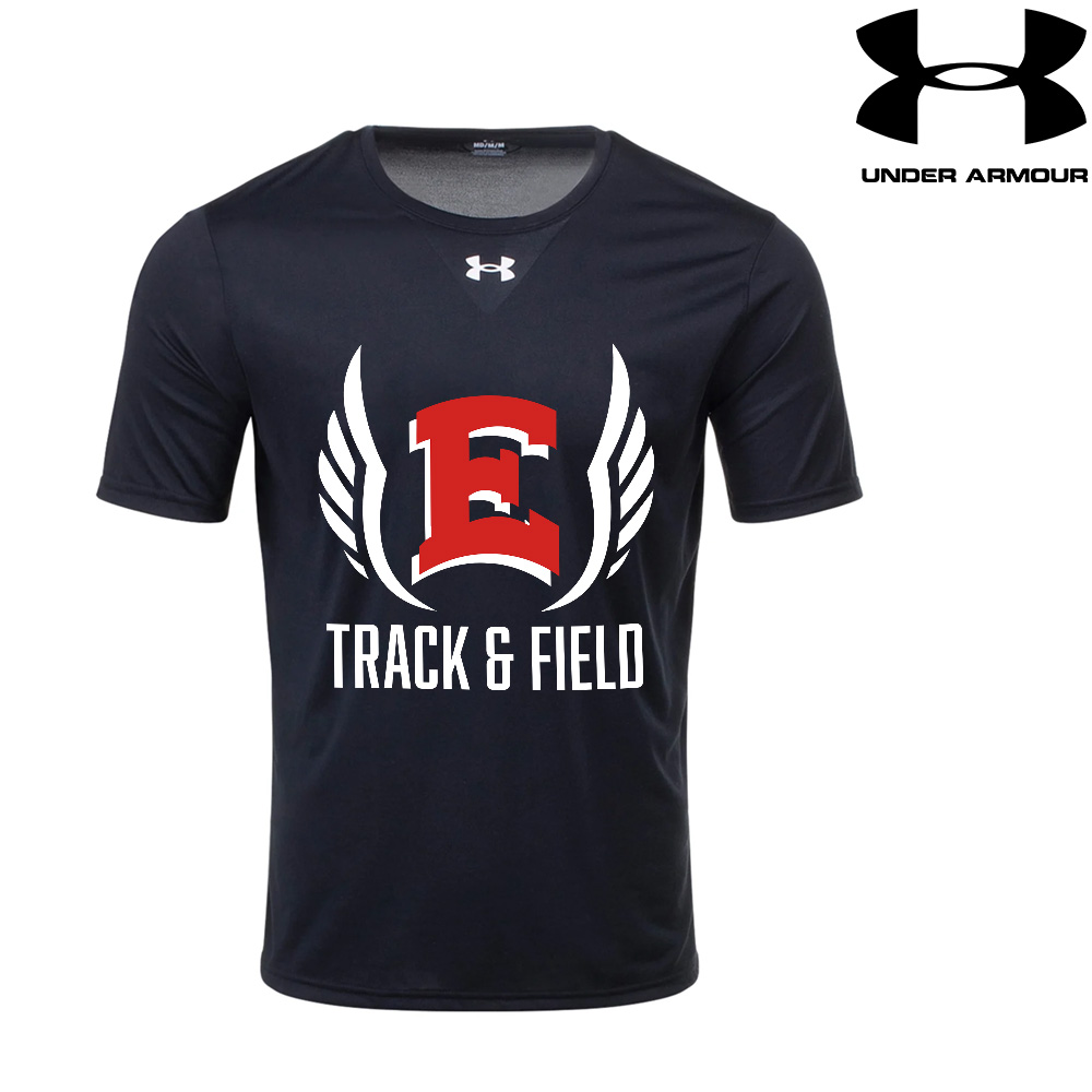 DM East Track Field Under Armour short sleeve Men's Team Tech Tee-Black