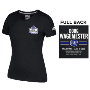 Doug Wagemester Adidas Go To Performance Women’s Short Sleeve Tee-Black RUNS SMALL