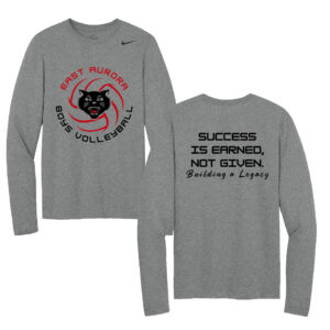 EA Boy Volleyball Nike Team rLegend Long Sleeve Tee Men-Carbon Heather