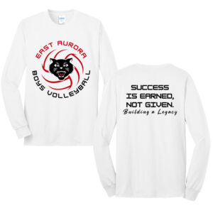 EA Boy Volleyball Unisex Cotton Long Sleeve Tee-White